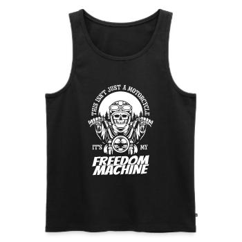 Motorrad Biker Motorbike Motorcycle Dad - Men's Premium Organic Tank Top - black - Front - Michal (187cm)