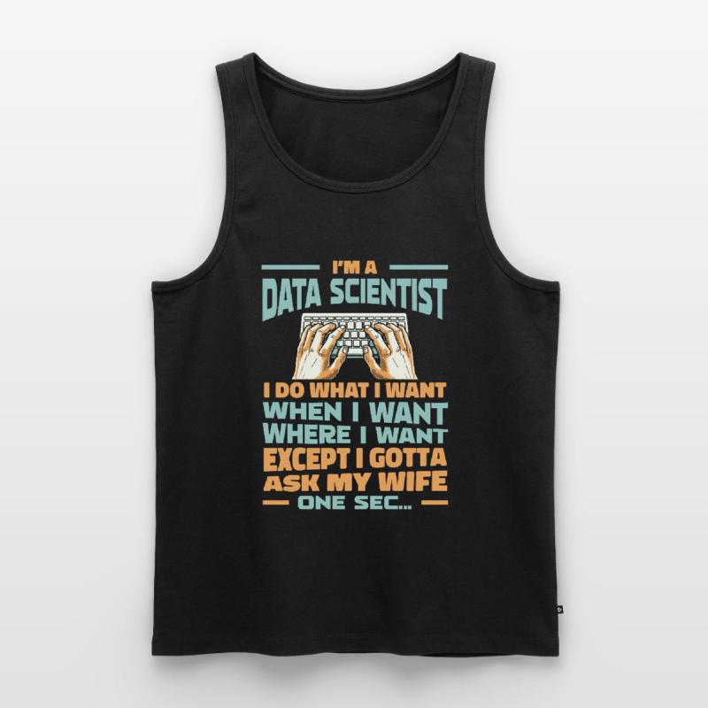 Data Science Data Analyst Men's Premium Organic Tank Top