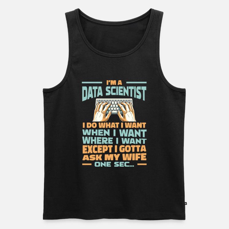 Data Science Data Analyst - Männer Premium Bio Tank Top - Schwarz