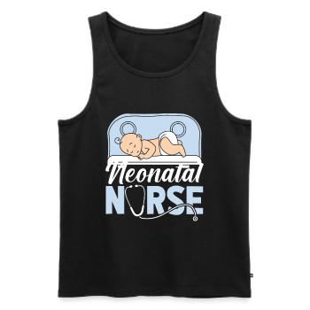 Krankenschwester Baby Neonatal Nurse - Men's Premium Organic Tank Top - black - Front - AI Model Male 178 light (178cm)