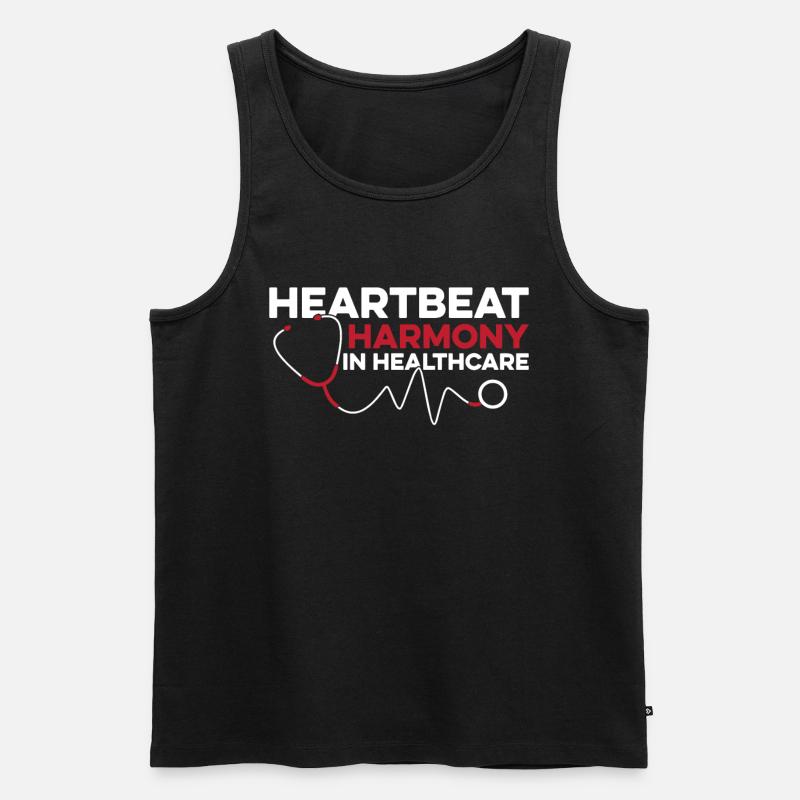 Krankenschwester - Männer Premium Bio Tank Top - Schwarz