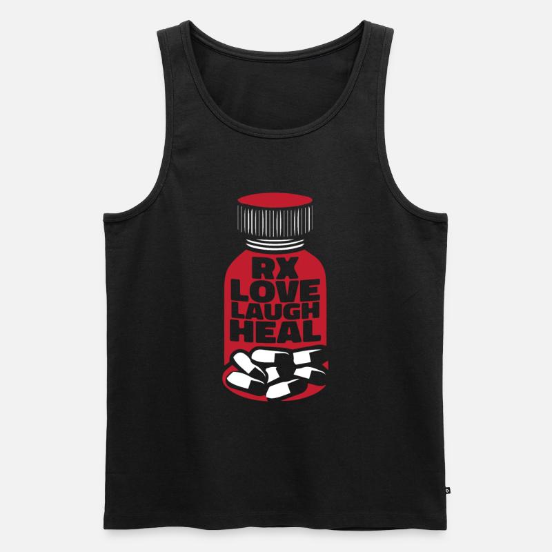 Krankenschwester - Männer Premium Bio Tank Top - Schwarz