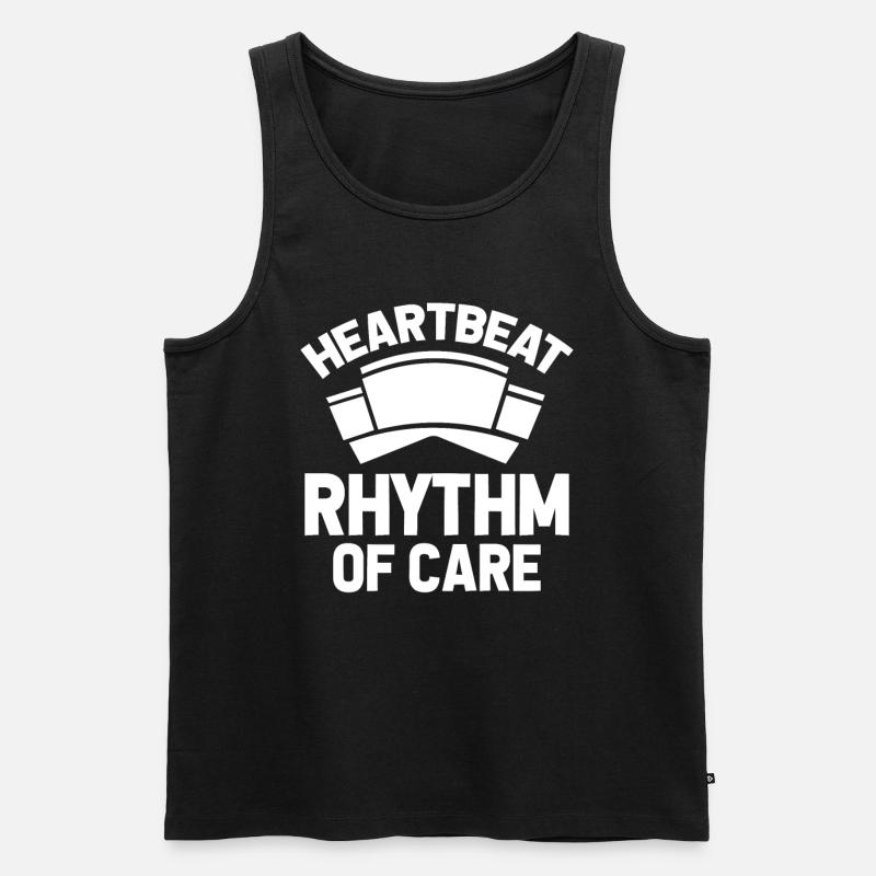 Krankenschwester - Männer Premium Bio Tank Top - Schwarz