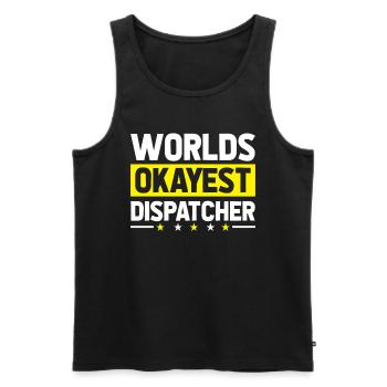 Emergency Call Control Center Operations Center - Men's Premium Organic Tank Top - black - Front - Michal (187cm)