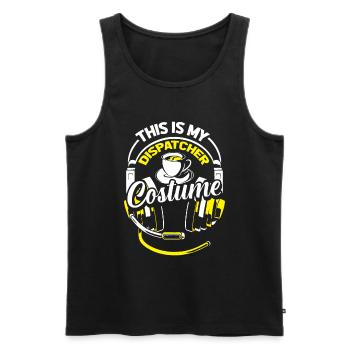 Notruf Leitstelle Einsatzzentrale - Männer Premium Bio Tank Top - Schwarz - Vorne - Michal (187cm)