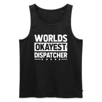 Notruf Leitstelle Einsatzzentrale - Männer Premium Bio Tank Top - Schwarz - Vorne - Michal (187cm)