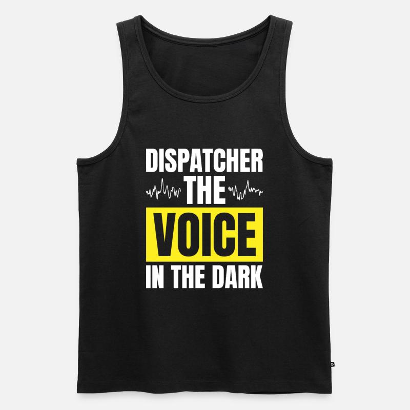 Notruf Leitstelle Einsatzzentrale - Männer Premium Bio Tank Top - Schwarz