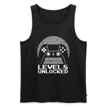 Gaming 8. Geburtstag 8 Jahre Gamer - Männer Premium Bio Tank Top - Schwarz - Vorne - Michal (187cm)