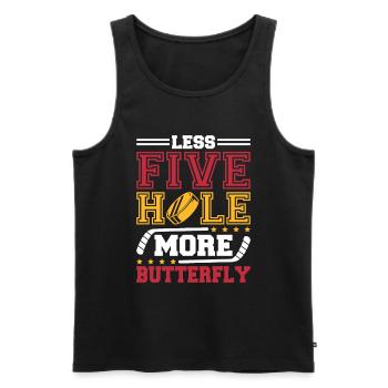 Eishockey Torwart - Männer Premium Bio Tank Top - Schwarz - Vorne - Michal (187cm)