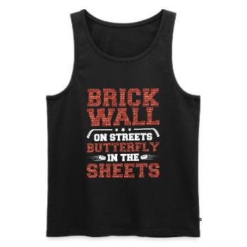 Eishockey Torwart - Männer Premium Bio Tank Top - Schwarz - Vorne - Michal (187cm)