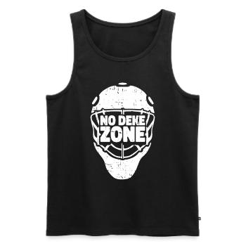 Eishockey Torwart Torwart - Männer Premium Bio Tank Top - Schwarz - Vorne - Michal (187cm)