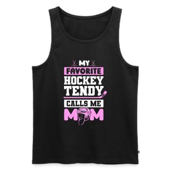 Eishockey Torwart - Männer Premium Bio Tank Top - Schwarz - Vorne - Michal (187cm)