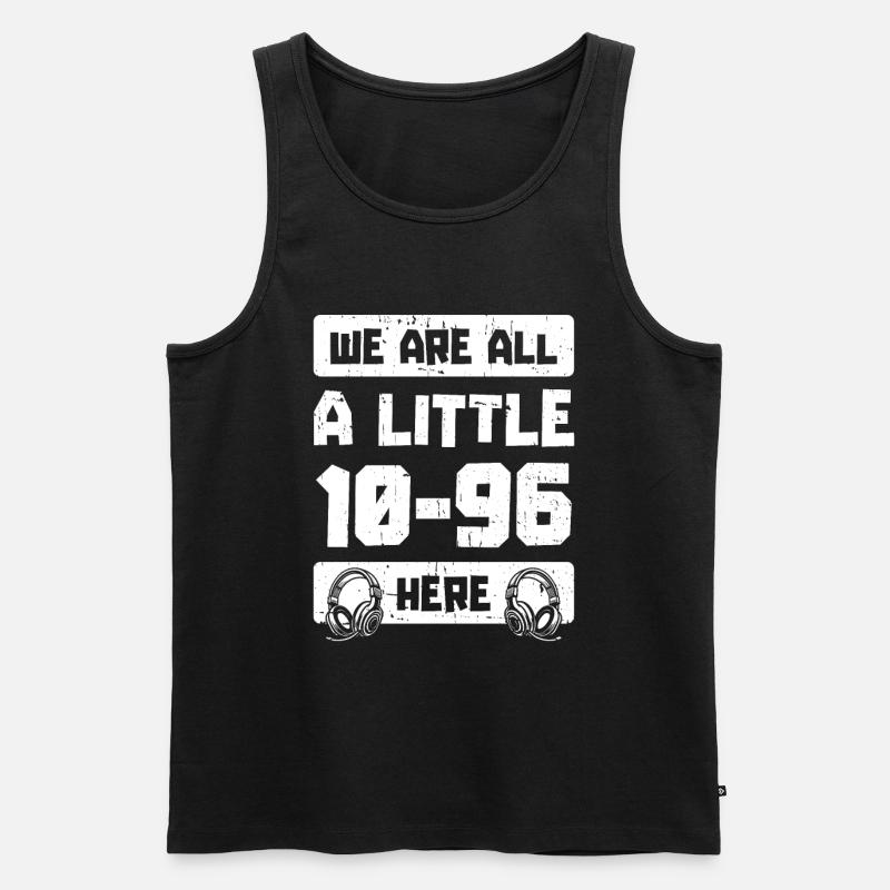 Notruf Leitstelle Einsatzzentrale - Männer Premium Bio Tank Top - Schwarz