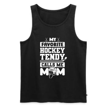 Eishockey Torwart - Männer Premium Bio Tank Top - Schwarz - Vorne - Michal (187cm)