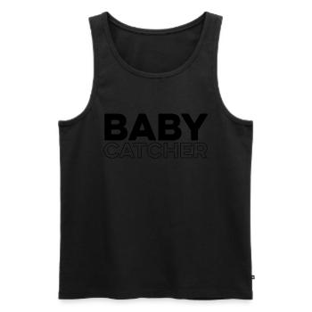 Krankenschwester Baby Catcher - Männer Premium Bio Tank Top - Schwarz - Vorne - AI Model Male 178 light (178cm)
