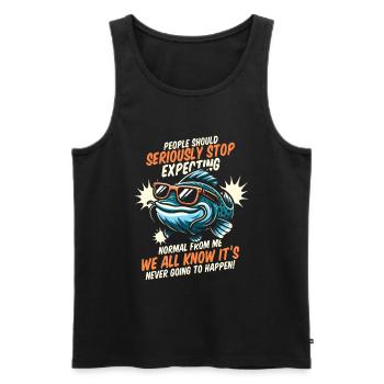 Catfish - Men's Premium Organic Tank Top - black - Front - AI Model Male 178 light (178cm)