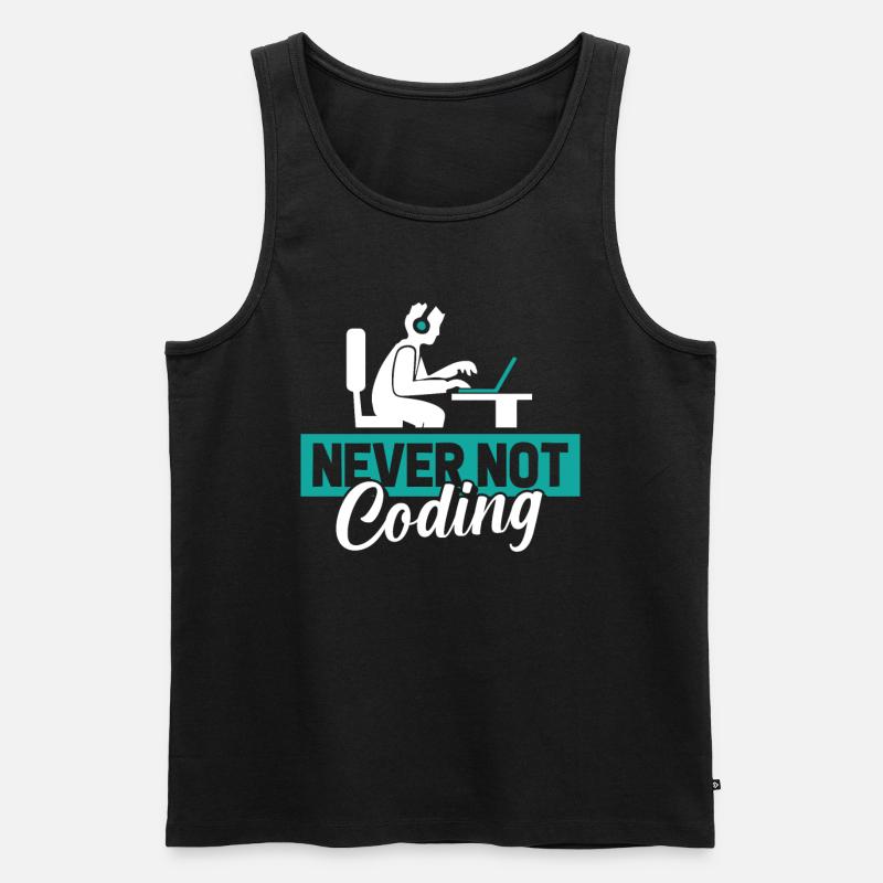 Developer, Coder, Programmer - Men's Premium Organic Tank Top - black