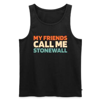 Eishockey Torwart Torwart - Männer Premium Bio Tank Top - Schwarz - Vorne - Michal (187cm)