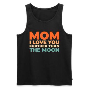 Moon Luna Love Moon Mom - Men's Premium Organic Tank Top - black - Front - AI Model Male 178 light (178cm)