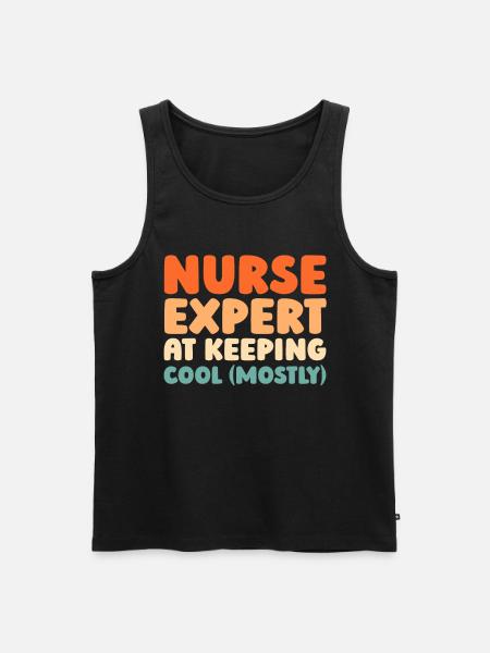 Nurse - Men's Premium Organic Tank Top - black