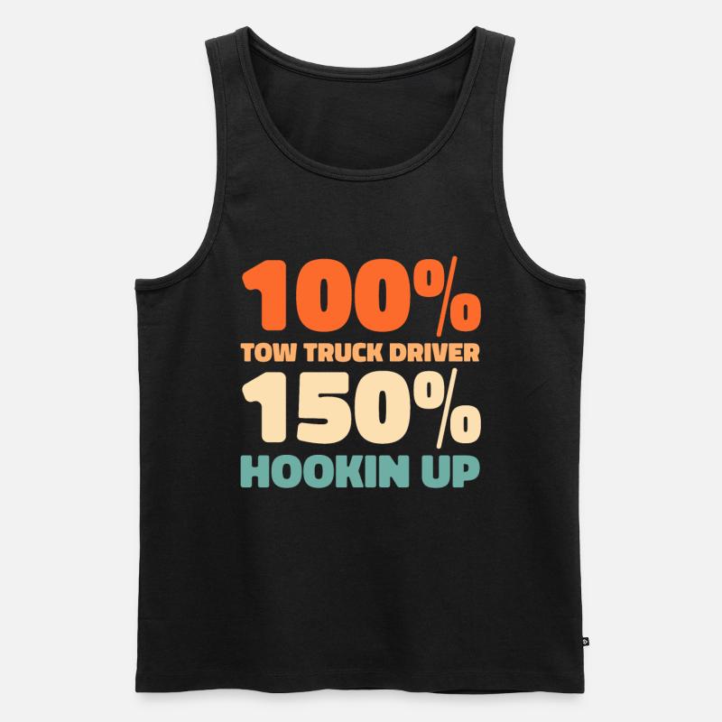 Abschleppdienst Abschlepper - Männer Premium Bio Tank Top - Schwarz