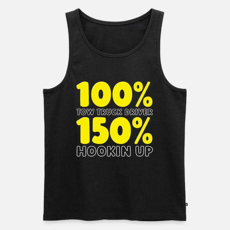 Abschleppdienst Abschlepper - Männer Premium Bio Tank Top - Schwarz