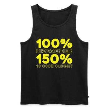 Emergency Call Control Center Operations Center - Men's Premium Organic Tank Top - black - Front - Michal (187cm)