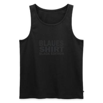 Entdecke Die Tiefe Von Schwarz In Jeder Gestaltung - Männer Premium Bio Tank Top - Schwarz - Vorne - Michal (187cm)