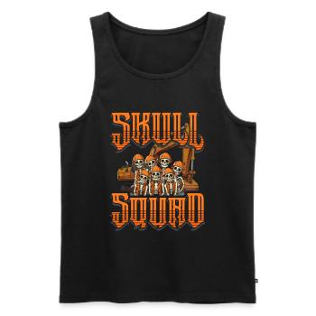 Excavator Driver - Men's Premium Organic Tank Top - black - Front - AI Model Male 178 light (178cm)