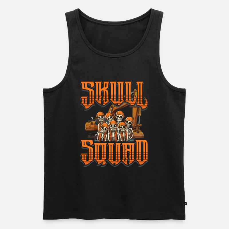 Baggerfahrer - Männer Premium Bio Tank Top - Schwarz