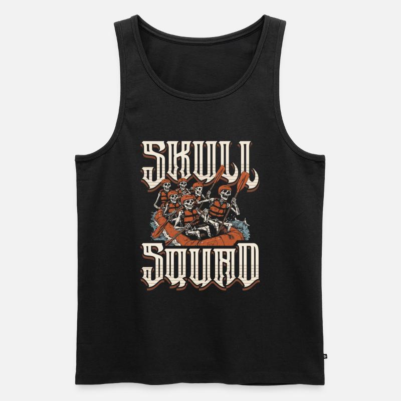 Rafting - Männer Premium Bio Tank Top - Schwarz
