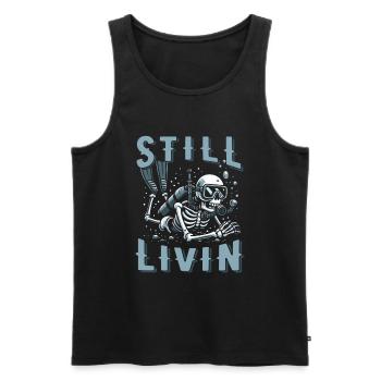 Tauchen Taucher - Männer Premium Bio Tank Top - Schwarz - Vorne - AI Model Male 178 light (178cm)