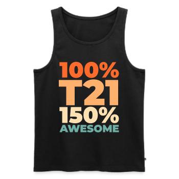 Flugzeug Pilot - Männer Premium Bio Tank Top - Schwarz - Vorne - AI Model Male 178 light (178cm)