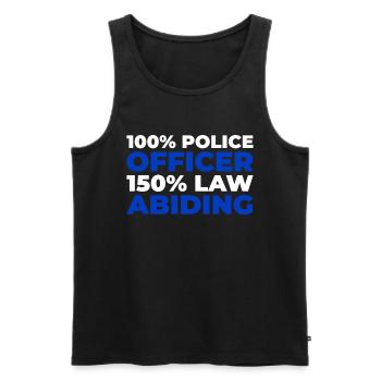 Fireman - Men's Premium Organic Tank Top - black - Front - Michal (187cm)