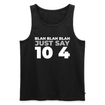 Notruf Leitstelle Einsatzzentrale - Männer Premium Bio Tank Top - Schwarz - Vorne - Michal (187cm)