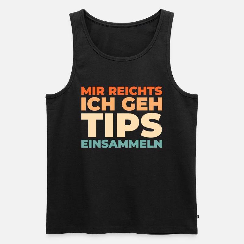 Kellner Kellnerin - Männer Premium Bio Tank Top - Schwarz