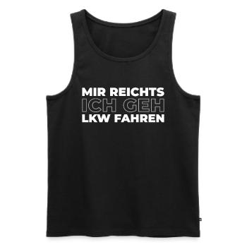 Train Driver Train Driver - Men's Premium Organic Tank Top - black - Front - Michal (187cm)