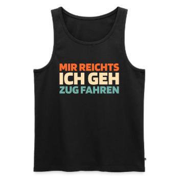 Train Driver Train Driver - Men's Premium Organic Tank Top - black - Front - Michal (187cm)