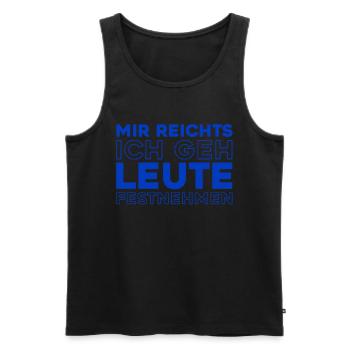 Plumber Installer - Men's Premium Organic Tank Top - black - Front - AI Model Male 178 light (178cm)