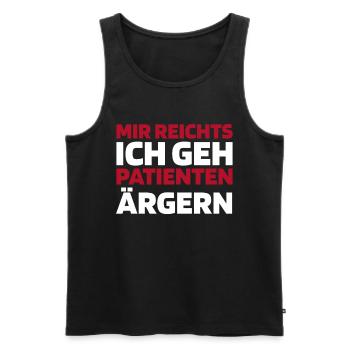 Hebamme Mir Reichts Ich Geh Babies Auffangen - Männer Premium Bio Tank Top - Schwarz - Vorne - AI Model Male 178 light (178cm)