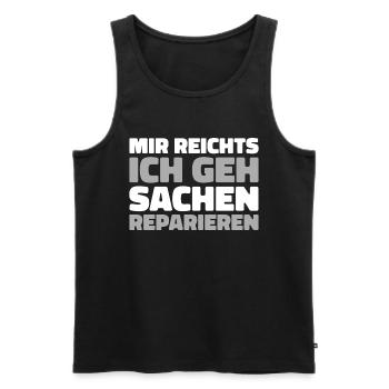 Postbote Briefträger - Männer Premium Bio Tank Top - Schwarz - Vorne - AI Model Male 178 light (178cm)