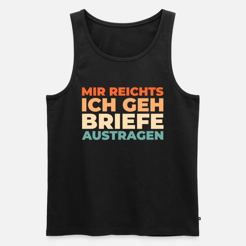 Postbote Briefträger - Männer Premium Bio Tank Top - Schwarz