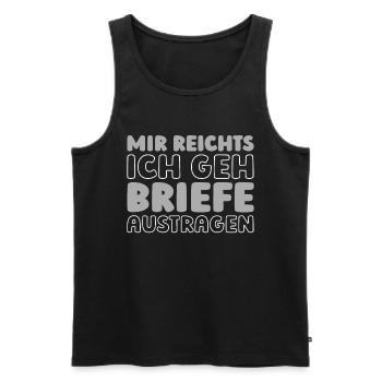 Librarian I've had enough, I'm going to sort books - Men's Premium Organic Tank Top - black - Front - Michal (187cm)