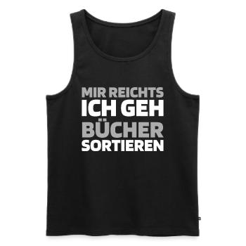 Flugbegleiter Stewardess - Männer Premium Bio Tank Top - Schwarz - Vorne - Michal (187cm)