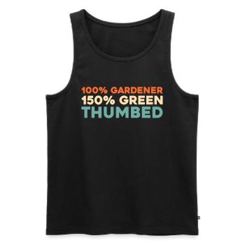 Hobby gardener garden - Men's Premium Organic Tank Top - black - Front - Michal (187cm)