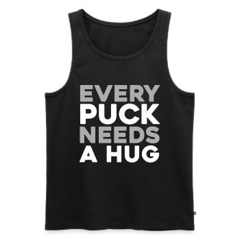 Hockey sur glace gardien de but Puck de gardien de but - Débardeur bio Premium Homme - noir - Devant - Michal (187cm)