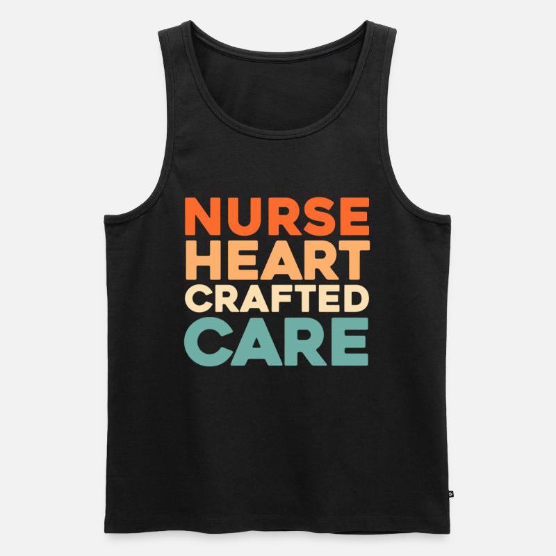 Krankenschwester - Männer Premium Bio Tank Top - Schwarz
