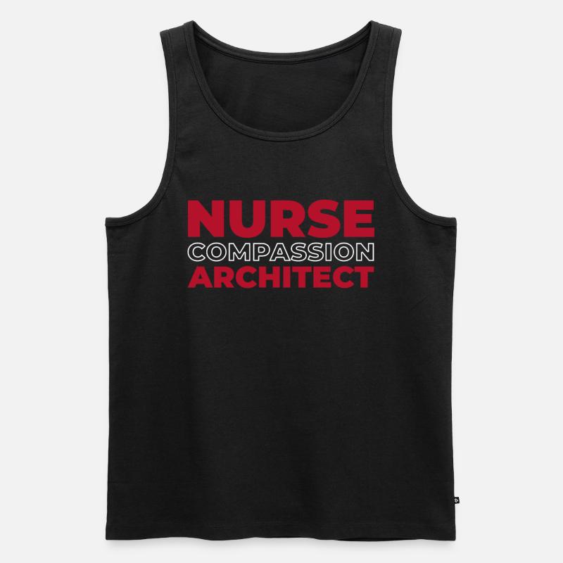 Krankenschwester - Männer Premium Bio Tank Top - Schwarz