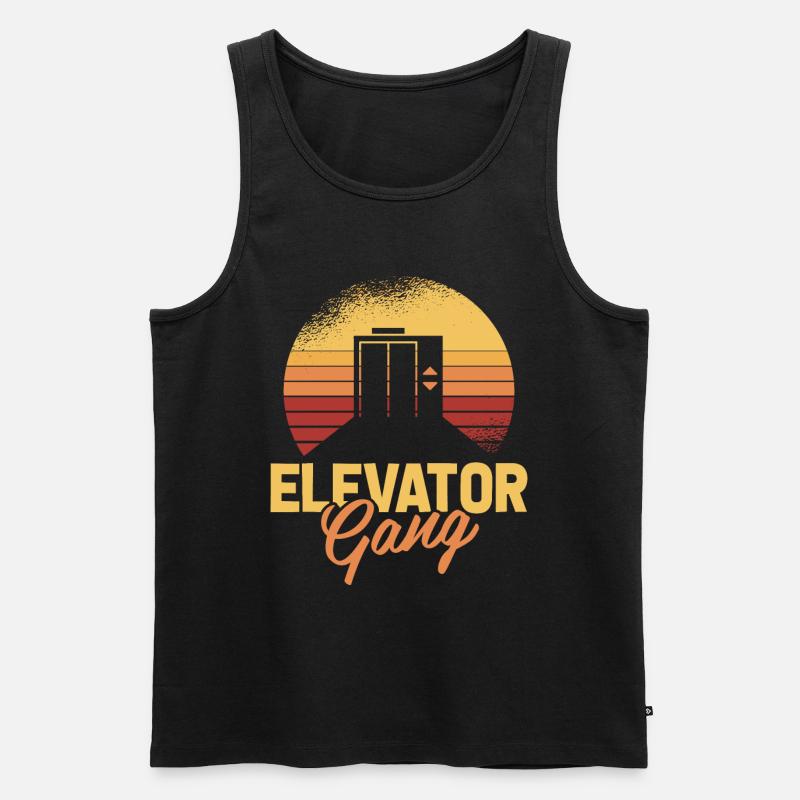 Elevator Elevator - Men's Premium Organic Tank Top - black