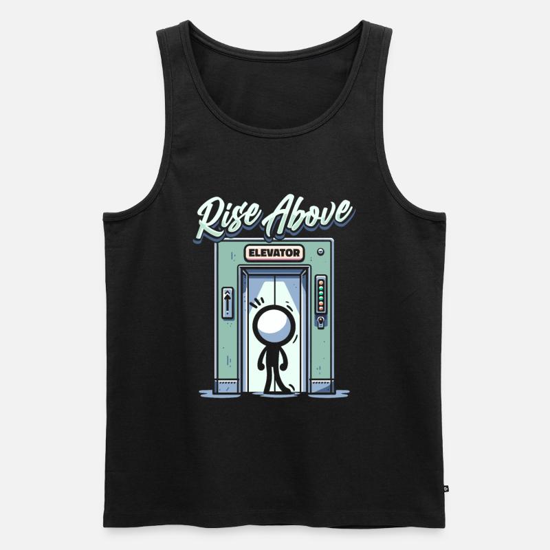 Elevator Elevator - Men's Premium Organic Tank Top - black